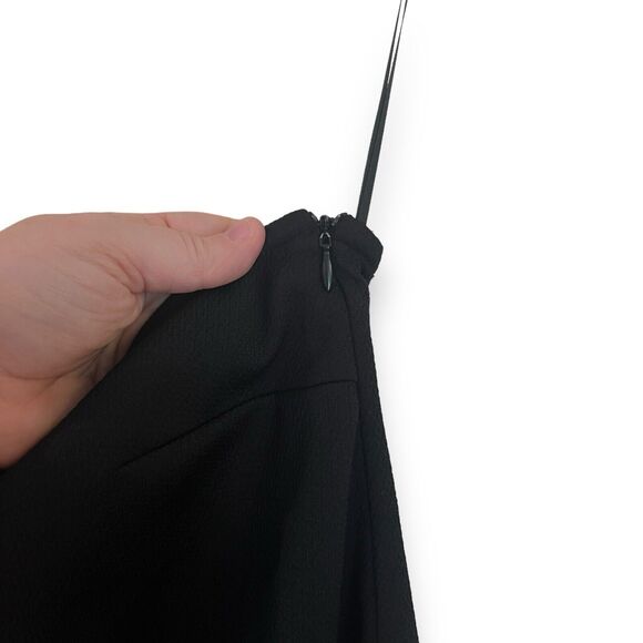 NEW Trina Turk Kadinsky One Shoulder Bell Sleeve Mini Dress in Black Size 6 $198 - Picture 7 of 10